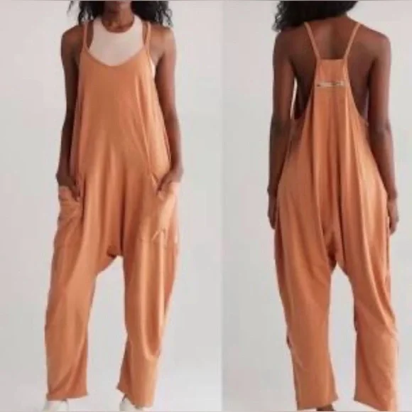 Free People Movement Hot Shot Onesie Toasted Coconut SMALL - Picture 3 of 11